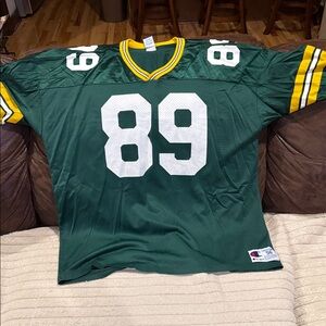 Champion Green Jersey with Blue and Red Logo